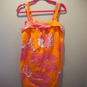 butterfly floral LP dress